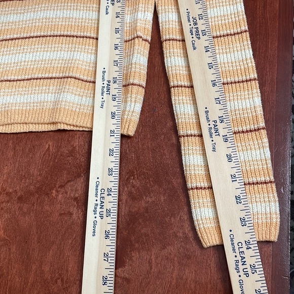 A.L.C. Milo Stripe Sweater XL Women Harvest Fall Colors Round Neck - Picture 4 of 11